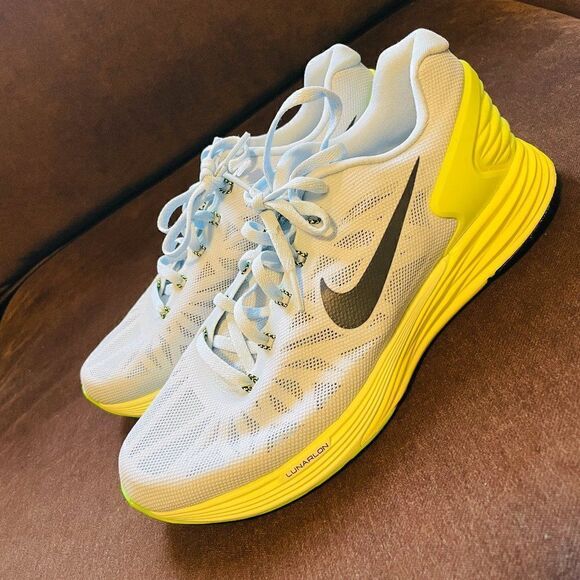 NEW Rare Deadstock NIKE Lunarglid 6 light blue/grey with chiffon yellow green 8 - Picture 3 of 8